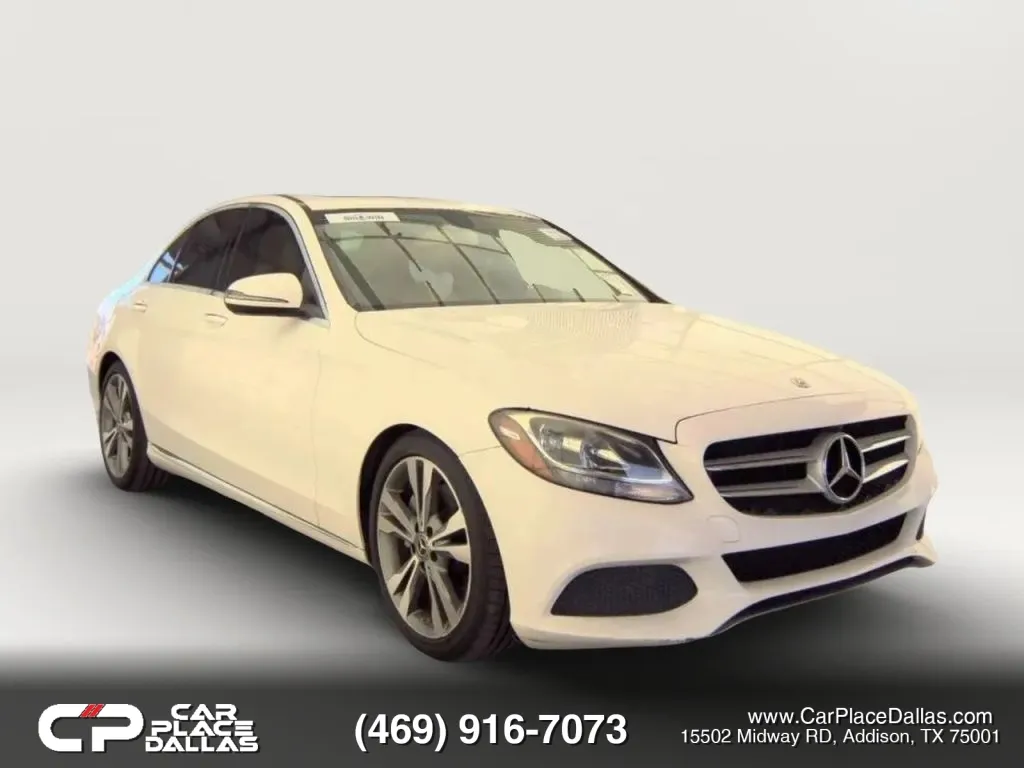 White 2018 Mercedes-Benz C-Class C 300 Sedan 4D for sale in Addison, TX