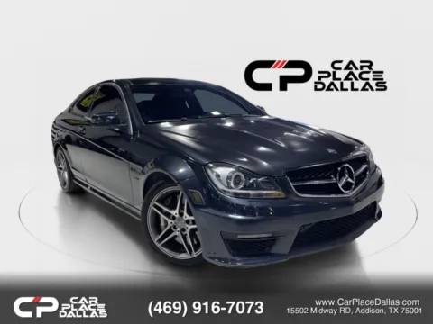 Black 2012 Mercedes-Benz C-Class C 63 AMG Coupe 2D for sale in Addison, TX