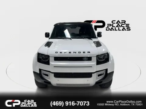 Photos of 2024 Land Rover Defender 110 P400 S,AIR SUSP,CAPABILITY PLUS,BLACK PKG,BLACK ROOF,19 WHLS,ALL-TERRAIN,TOW PKG,AWD for sale in Addison, TX at Car Place Dallas