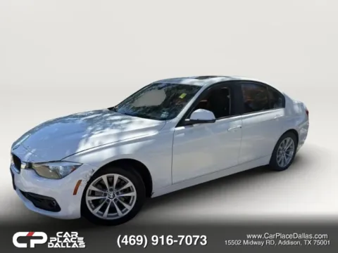 White 2017 BMW 3 Series 320i Sedan 4D for sale in Addison, TX
