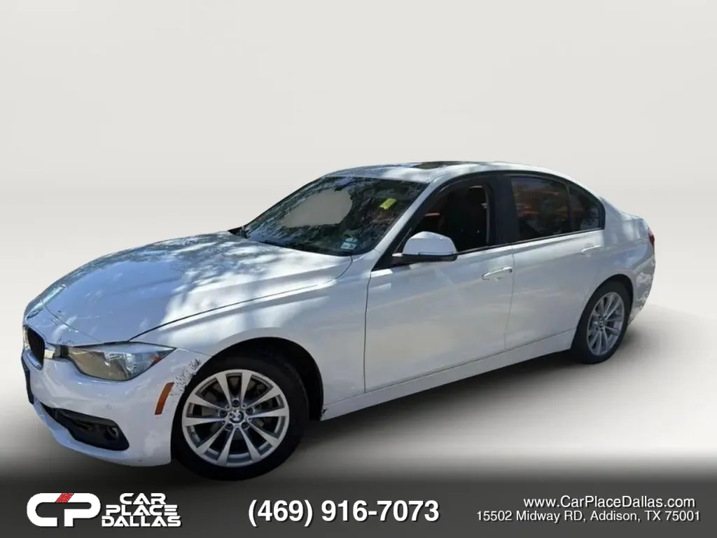 White 2017 BMW 3 Series 320i Sedan 4D for sale in Addison, TX