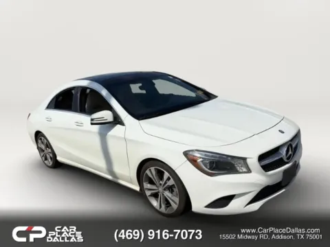 White 2015 Mercedes-Benz CLA-Class CLA 250 Coupe 4D for sale in Addison, TX