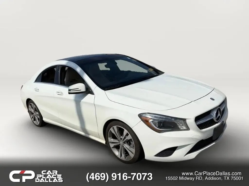 White 2015 Mercedes-Benz CLA-Class CLA 250 Coupe 4D for sale in Addison, TX