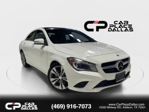 White 2015 Mercedes-Benz CLA-Class CLA 250 Coupe 4D for sale in Addison, TX