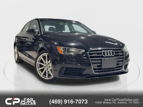 Black 2015 Audi A3 Premium Plus quattro,TURBO,LEATHER,HTD STS,SUNROOF,LOW MILES,11 SVC RECORDS for sale in Addison, TX