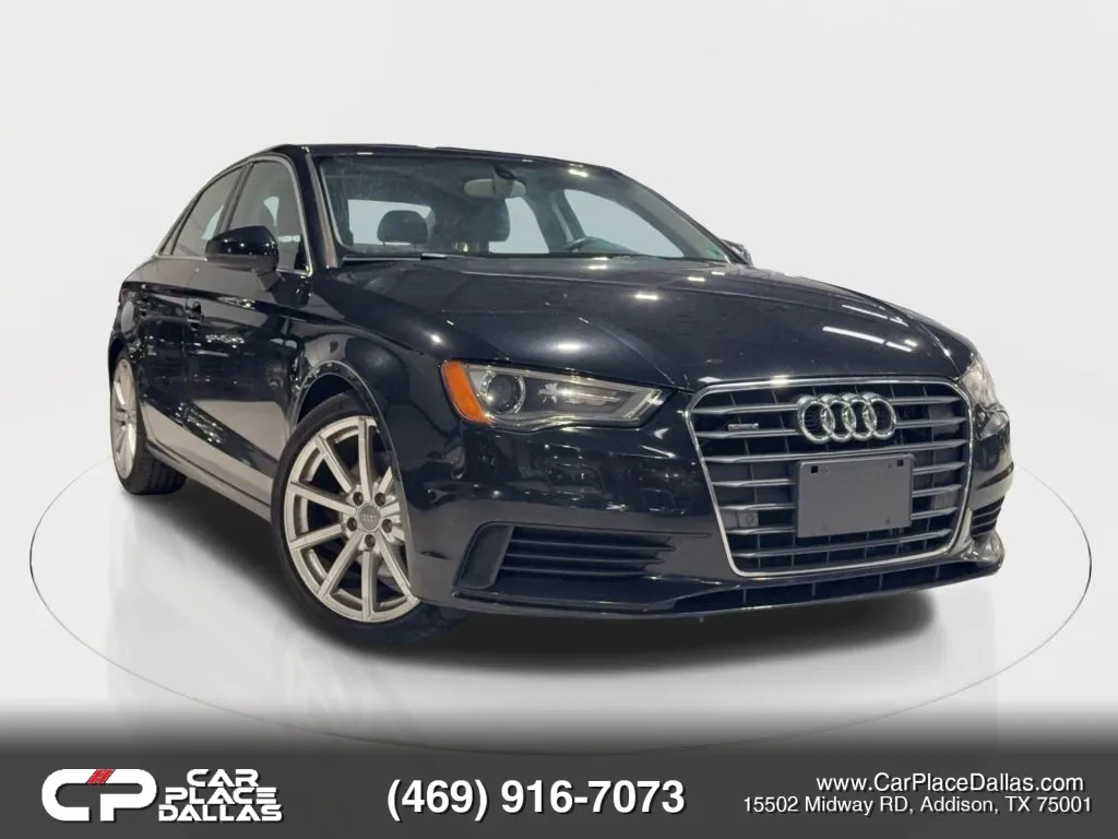 Black 2015 Audi A3 Premium Plus quattro,TURBO,LEATHER,HTD STS,SUNROOF,LOW MILES,11 SVC RECORDS for sale in Addison, TX