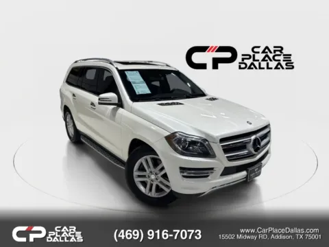 White 2013 Mercedes-Benz GL-Class GL 450 4MATIC,V8,3RD ROW,NAV,CAM,HTD STS,WHITE EXT,LOW MILES for sale in Addison, TX