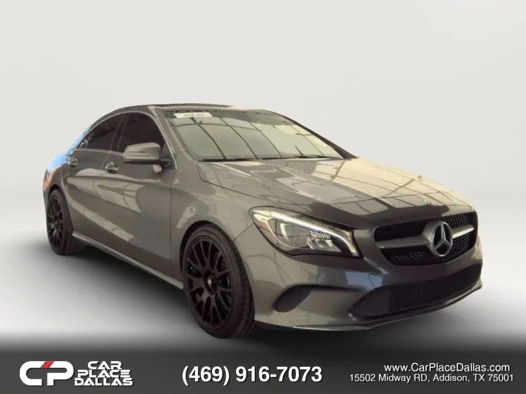 Gray 2018 Mercedes-Benz CLA 250 Coupe 4D for sale in Addison, TX