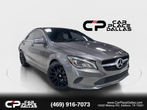 Gray 2018 Mercedes-Benz CLA 250 Coupe 4D for sale in Addison, TX