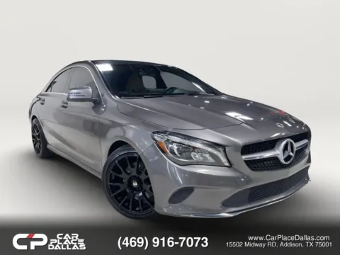 Gray 2018 Mercedes-Benz CLA 250 Coupe 4D for sale in Addison, TX
