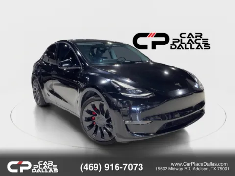 Black 2022 Tesla Model Y Performance Sport Utility 4D for sale in Addison, TX