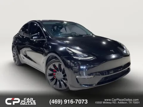 Black 2022 Tesla Model Y Performance Sport Utility 4D for sale in Addison, TX