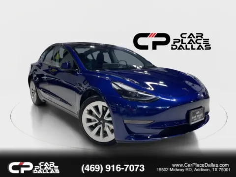Blue 2023 Tesla Model 3 Full Self-Drive Included for sale in Addison, TX