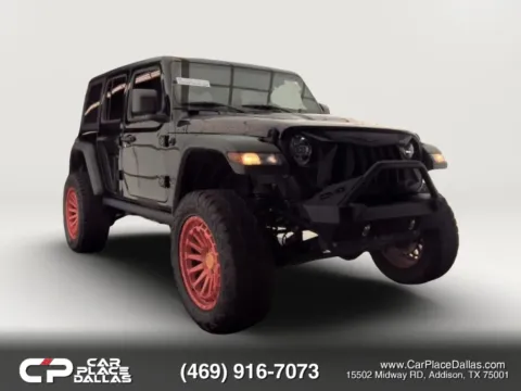 Black 2021 Jeep Wrangler Unlimited Rubicon Sport Utility 4D for sale in Addison, TX