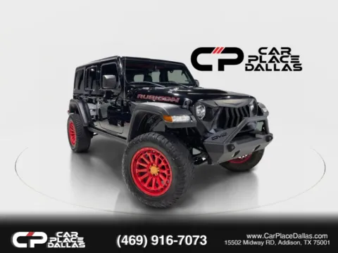 Black 2021 Jeep Wrangler Unlimited Rubicon Sport Utility 4D for sale in Addison, TX