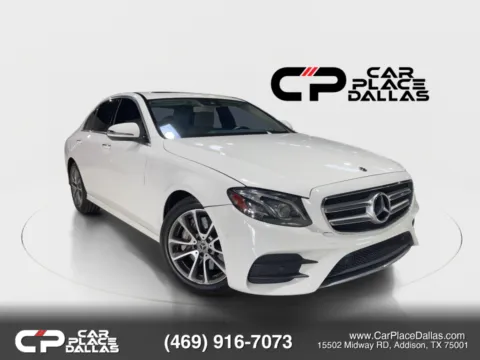 White 2018 Mercedes-Benz E-Class E 400 4MATIC Sedan 4D for sale in Addison, TX
