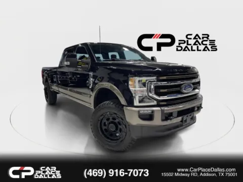 Black 2022 Ford F350 Super Duty Crew Cab King Ranch Pickup 4D 8 ft for sale in Addison, TX