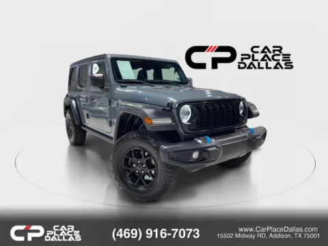 Gray 2024 Jeep Wrangler 4xe Willys 4xe Sport Utility 4D for sale in Addison, TX
