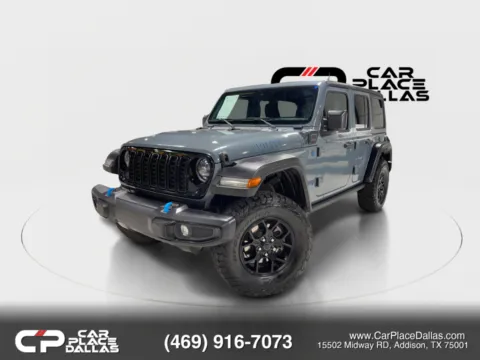 Photos of 2024 Jeep Wrangler 4xe Willys 4xe Sport Utility 4D for sale in Addison, TX at Car Place Dallas