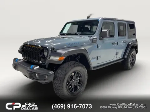 Another view of 2024 Jeep Wrangler 4xe Willys 4xe Sport Utility 4D for sale in Addison, TX at Car Place Dallas