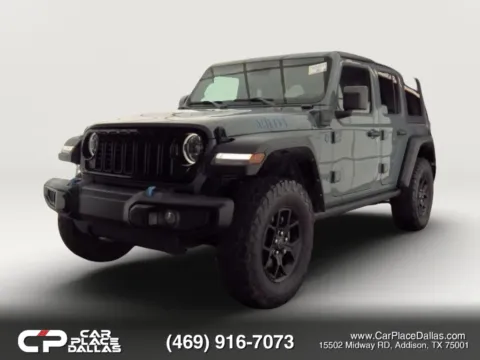 Photos of 2024 Jeep Wrangler 4xe Willys 4xe Sport Utility 4D for sale in Addison, TX at Car Place Dallas
