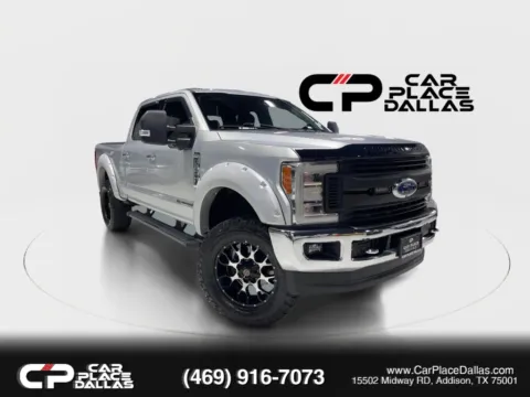 Silver 2019 Ford F250 Super Duty Crew Cab Lariat Pickup 4D 6 3/4 ft for sale in Addison, TX