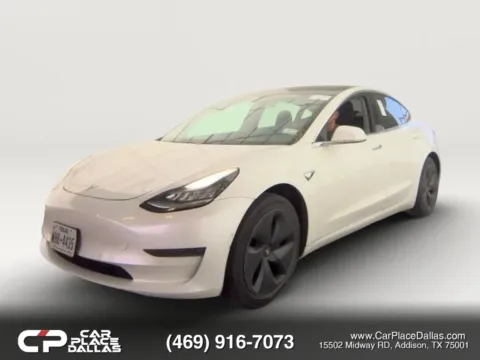 White 2019 Tesla Model 3 Standard Range Sedan 4D for sale in Addison, TX