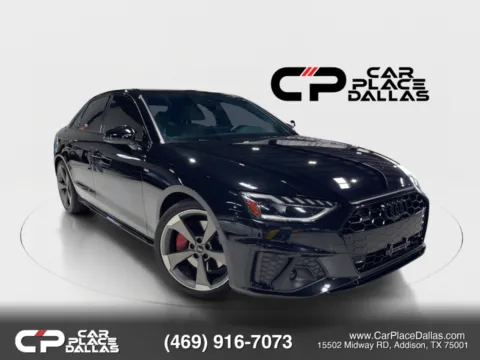 Black 2023 Audi A4 S line 45 TFSI Premium Plus Sedan 4D for sale in Addison, TX