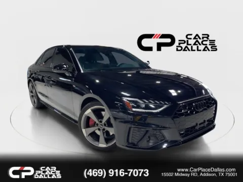 Black 2023 Audi A4 S line 45 TFSI Premium Plus Sedan 4D for sale in Addison, TX