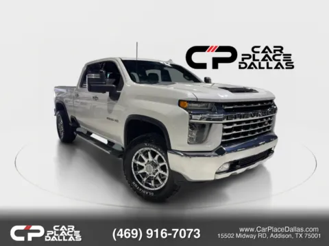 White 2020 Chevrolet Silverado 2500 HD Crew Cab LTZ Pickup 4D 6 1/2 ft for sale in Addison, TX