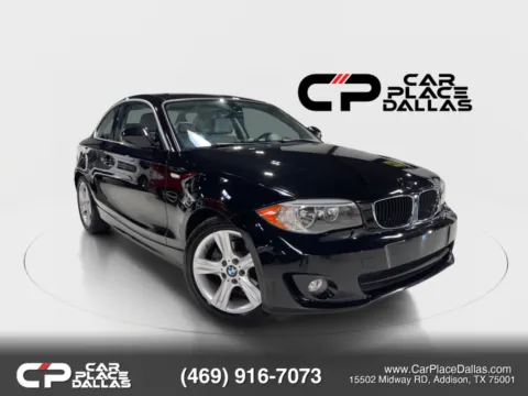 Black 2013 BMW 1 Series 128i Coupe 2D for sale in Addison, TX