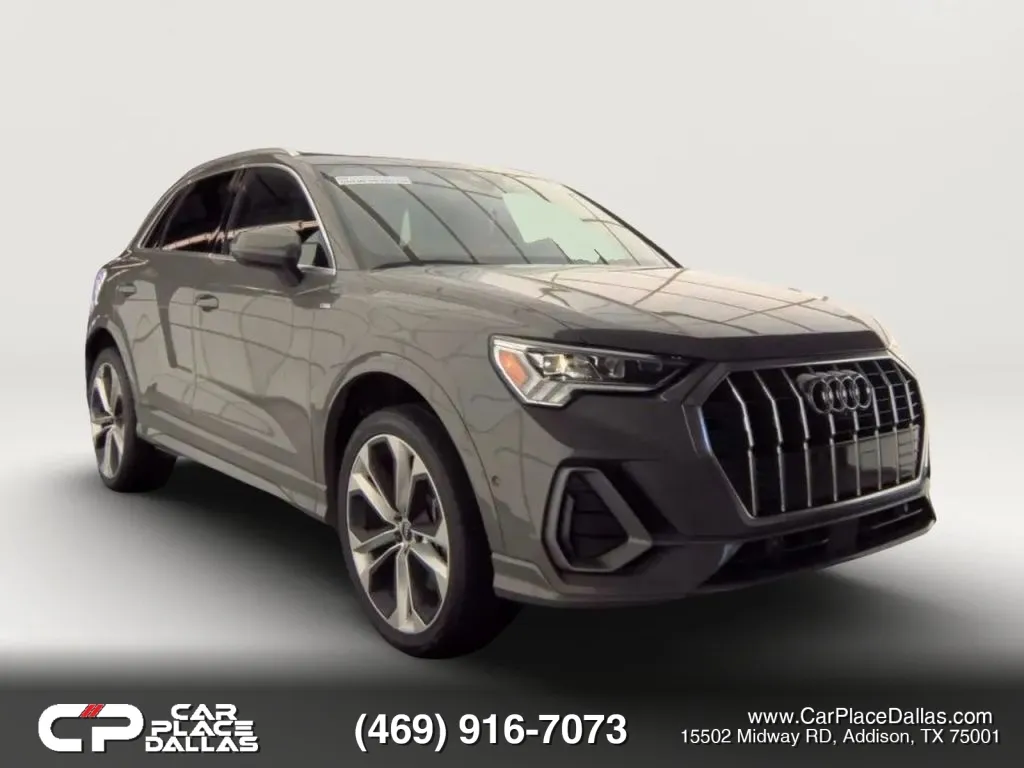 Gray 2021 Audi Q3 45 TFSI S line Premium Plus Sport Utility 4D for sale in Addison, TX
