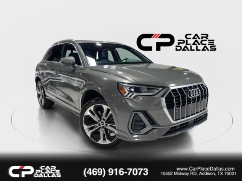 Gray 2021 Audi Q3 45 TFSI S line Premium Plus Sport Utility 4D for sale in Addison, TX