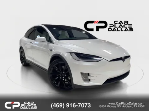 White 2018 Tesla Model X 75D Sport Utility 4D for sale in Addison, TX