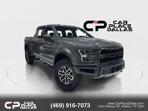 Gray 2018 Ford F-150 SuperCrew Cab Raptor Pickup 4D 5 1/2 ft for sale in Addison, TX