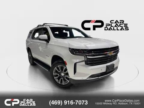 White 2022 Chevrolet Tahoe LT Sport Utility 4D for sale in Addison, TX