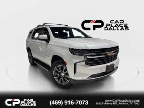 White 2022 Chevrolet Tahoe LT Sport Utility 4D for sale in Addison, TX