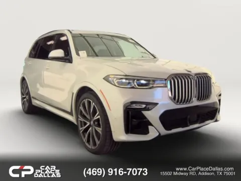 White 2019 BMW X7 xDrive50i Sport Utility 4D for sale in Addison, TX