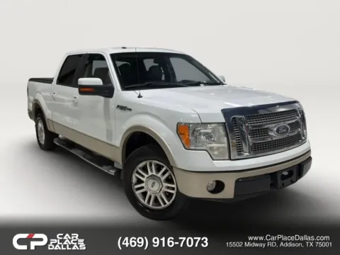 White 2010 Ford F-150 SuperCrew Cab Lariat Pickup 4D 6 1/2 ft for sale in Addison, TX