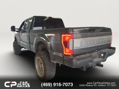 Another view of 2019 Ford F250 Super Duty Crew Cab Platinum Pickup 4D 6 3/4 ft for sale in Addison, TX at Car Place Dallas