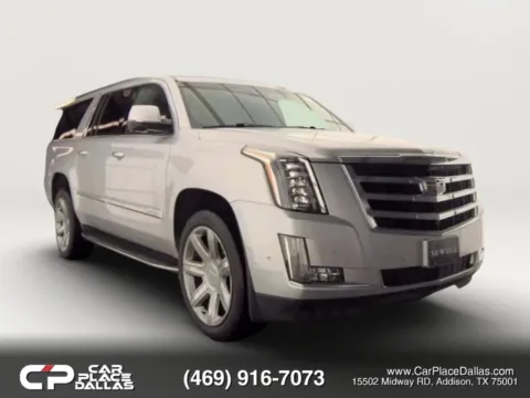 Silver 2020 Cadillac Escalade ESV Luxury Sport Utility 4D for sale in Addison, TX