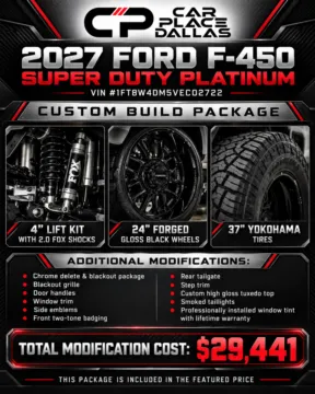 Photos of 2027 Ford F-450 Super Duty Platinum for sale in Addison, TX at Car Place Dallas