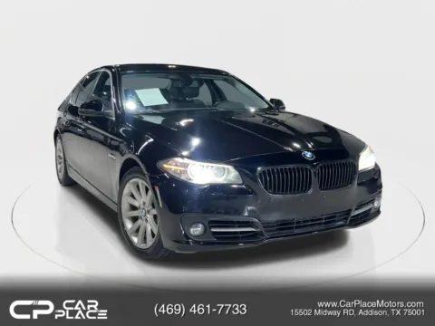 Black 2015 BMW 5 Series 535i Sedan 4D for sale in Addison, TX