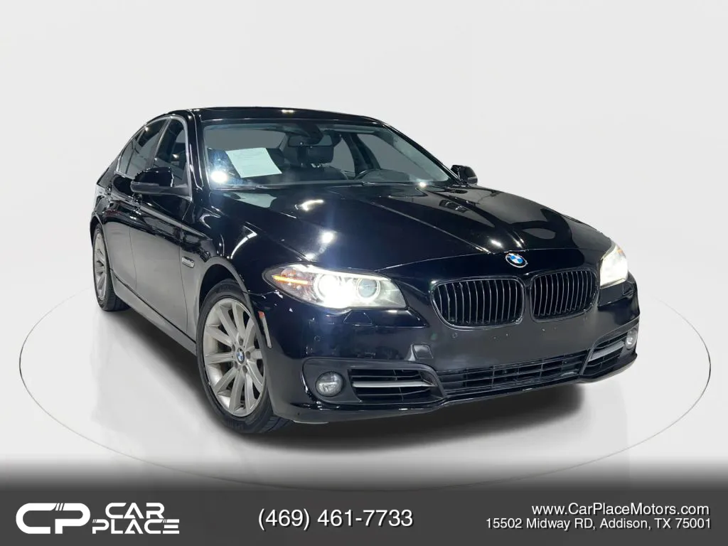 Black 2015 BMW 5 Series 535i Sedan 4D for sale in Addison, TX