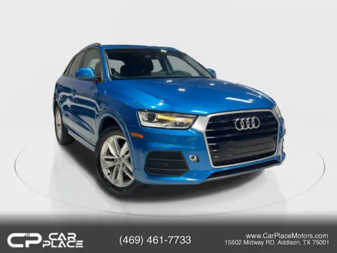 Blue 2017 Audi Q3 Premium Sport Utility 4D for sale in Addison, TX