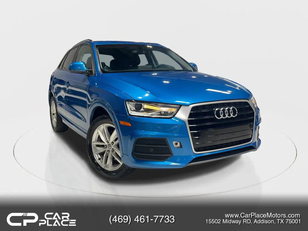 Blue 2017 Audi Q3 Premium Sport Utility 4D for sale in Addison, TX