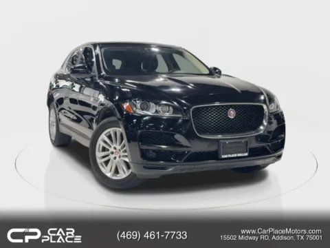 Black 2020 Jaguar F-PACE 30t Prestige Sport Utility 4D for sale in Addison, TX