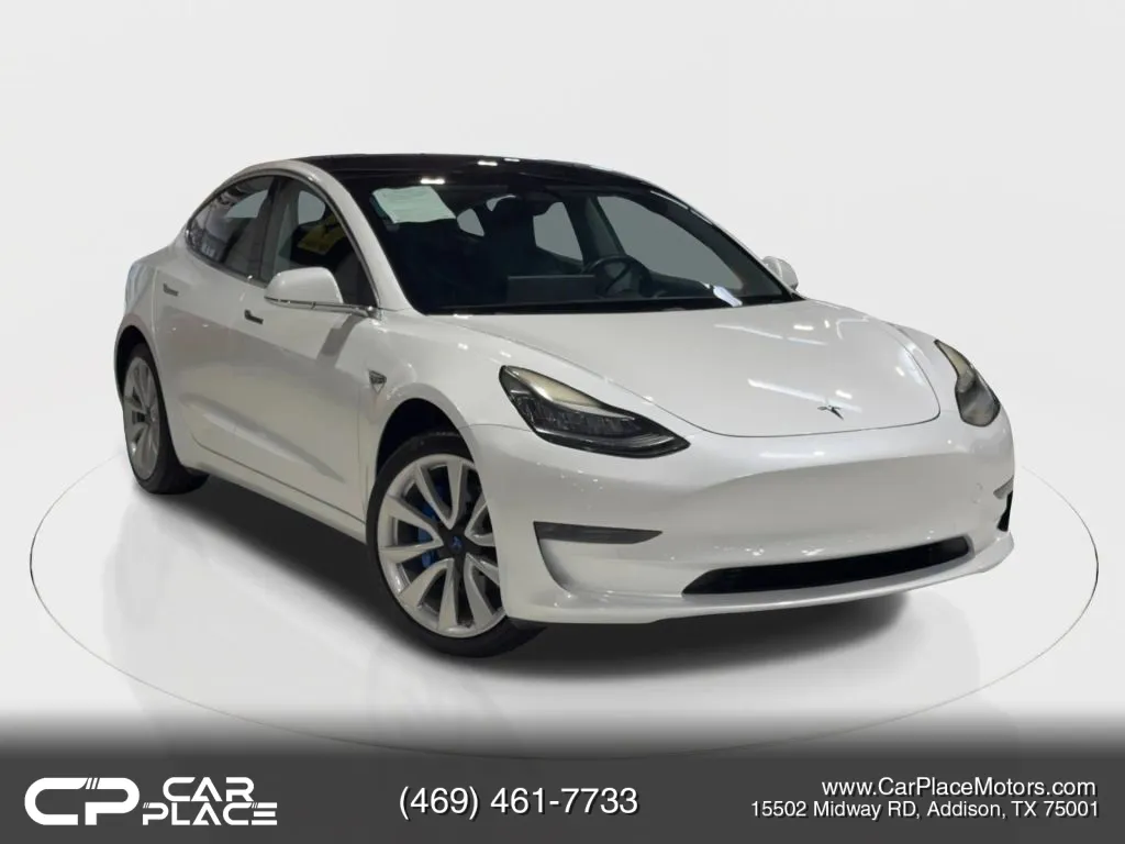White 2019 Tesla Model 3 Standard Range Sedan 4D for sale in Addison, TX
