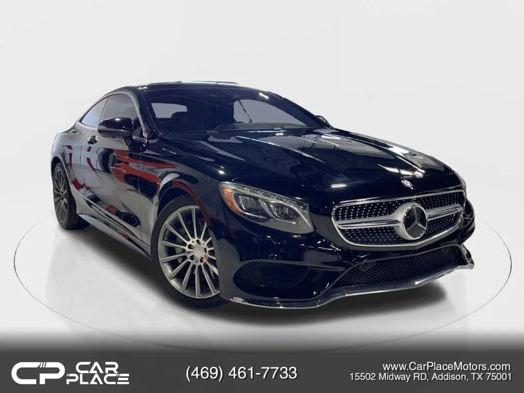 Black 2015 Mercedes-Benz S-Class S 550 4MATIC Coupe 2D for sale in Addison, TX
