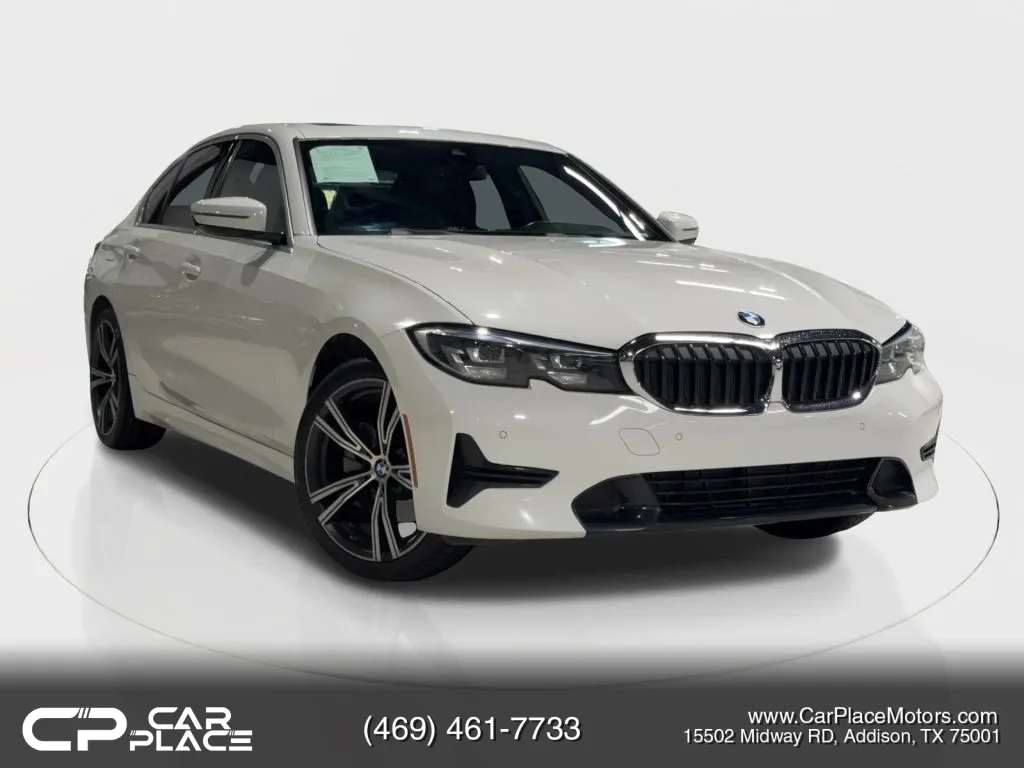 White 2020 BMW 3 Series 330i Sedan 4D for sale in Addison, TX